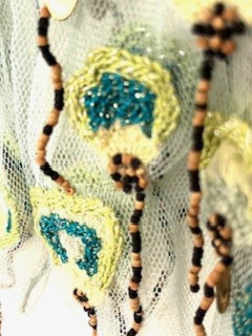 Georgina Von Etzdorf Embellished Mesh scarf - Picture 5 of 9